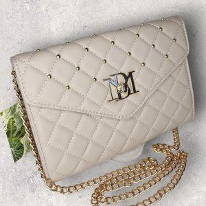 Badgley Mischka - Diamond Quilted Crossbody Envelope Purse - Off White - NWT